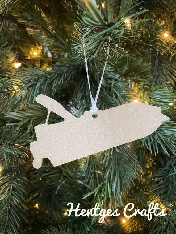 Custom Christmas Ornament Personal Watercraft Jet Ski Metal Ornament Personalized Gift