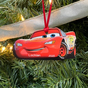 Disney Cars Blue 17/" Christmas Stocking Lightning McQueen Mater Holiday Gift New