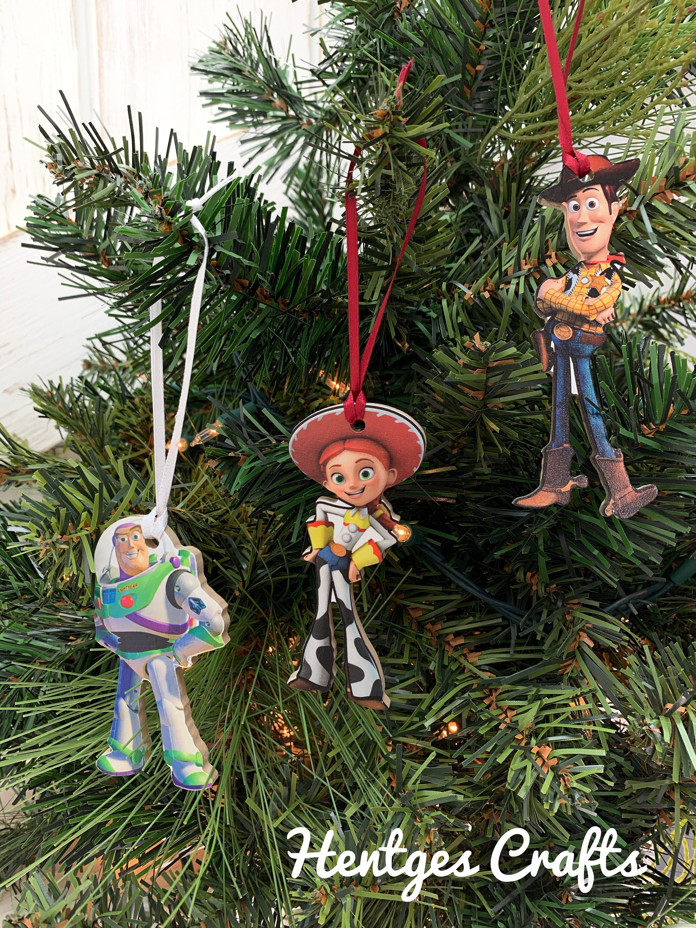 Woody Toy Story Christmas wood ornament / buzz lightyear / Etsy
