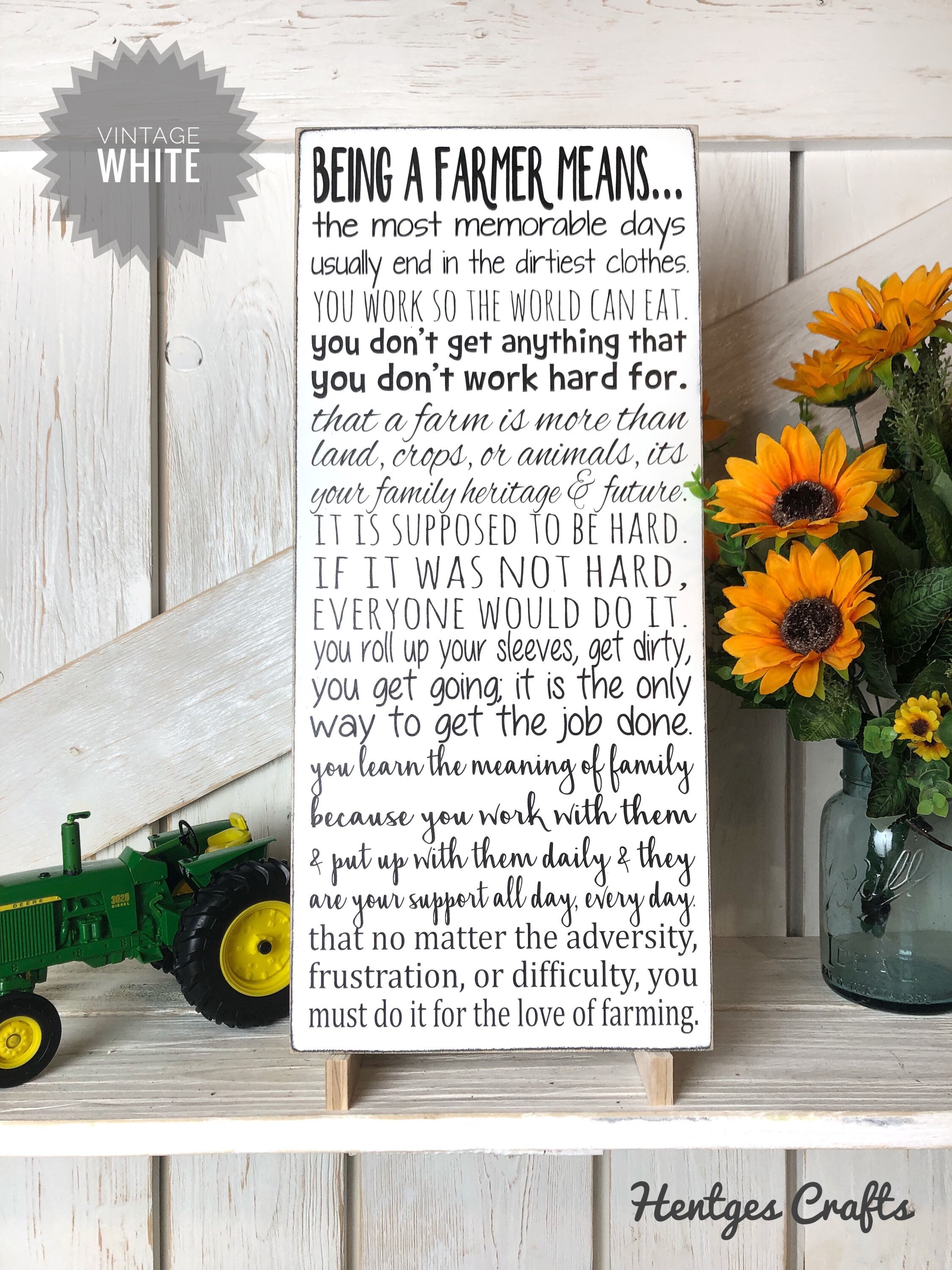 Being A Farmer Means Sign Etsy