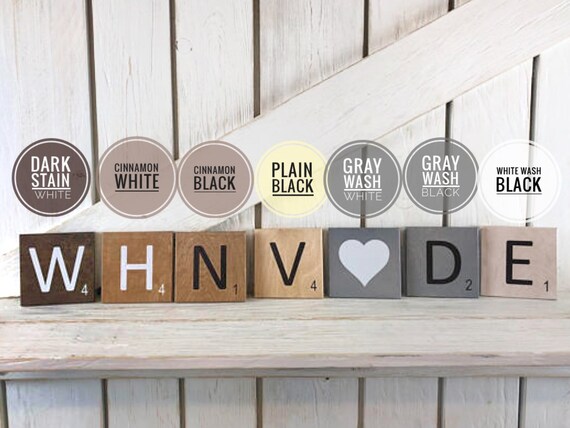 Scrabble Tile Wall Art 7 Inch Scrabble Letters Big Scrabble Etsy