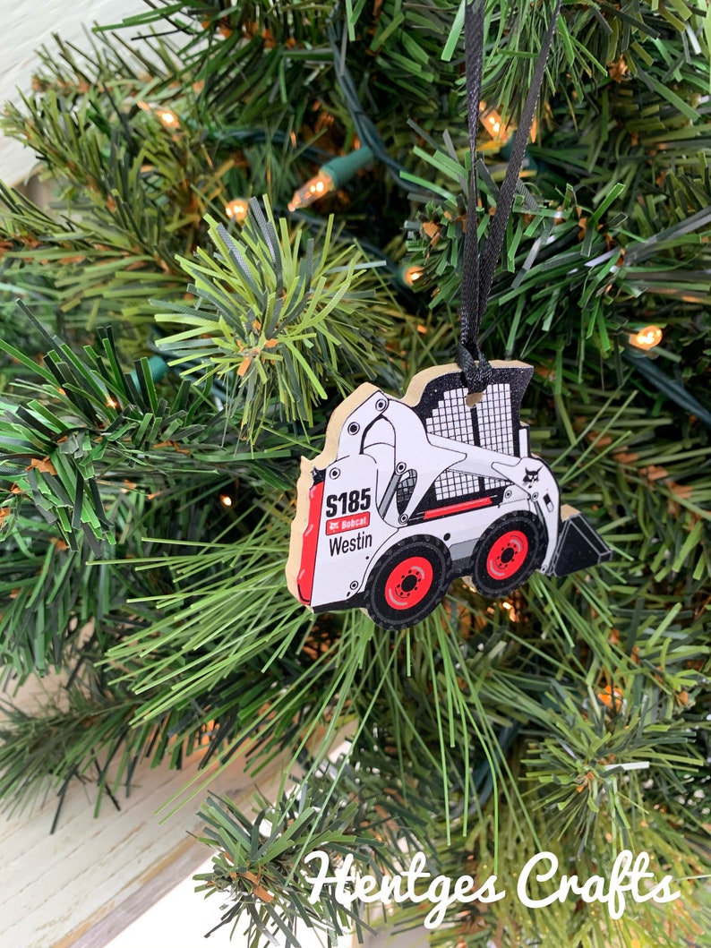 Skid steer loader ornament  etsy