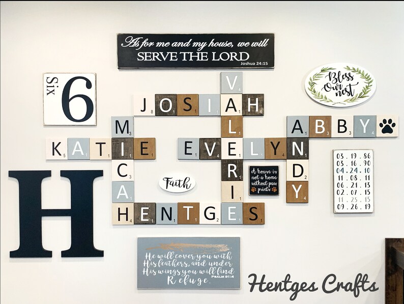 Scrabble Tile Wall Art 7 Inch Letters Big - Big Letter H Wall Decor Scrabble Tile Wall Art 7 Inch Letters Big - Big Letter H Wall Decor