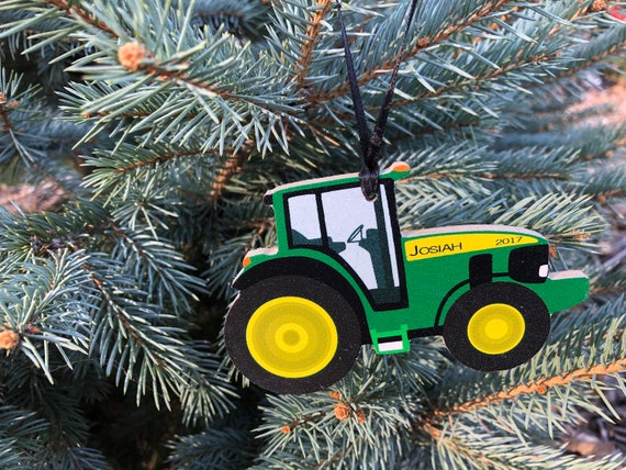 Tractor Ornaments Boy Ornament Skid Steer Tractor Etsy