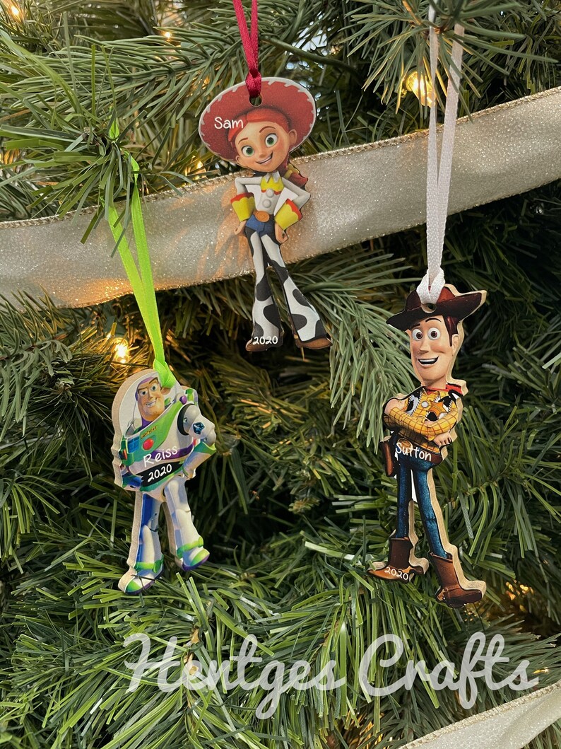 Woody Toy Story Christmas wood ornament / buzz lightyear / Etsy