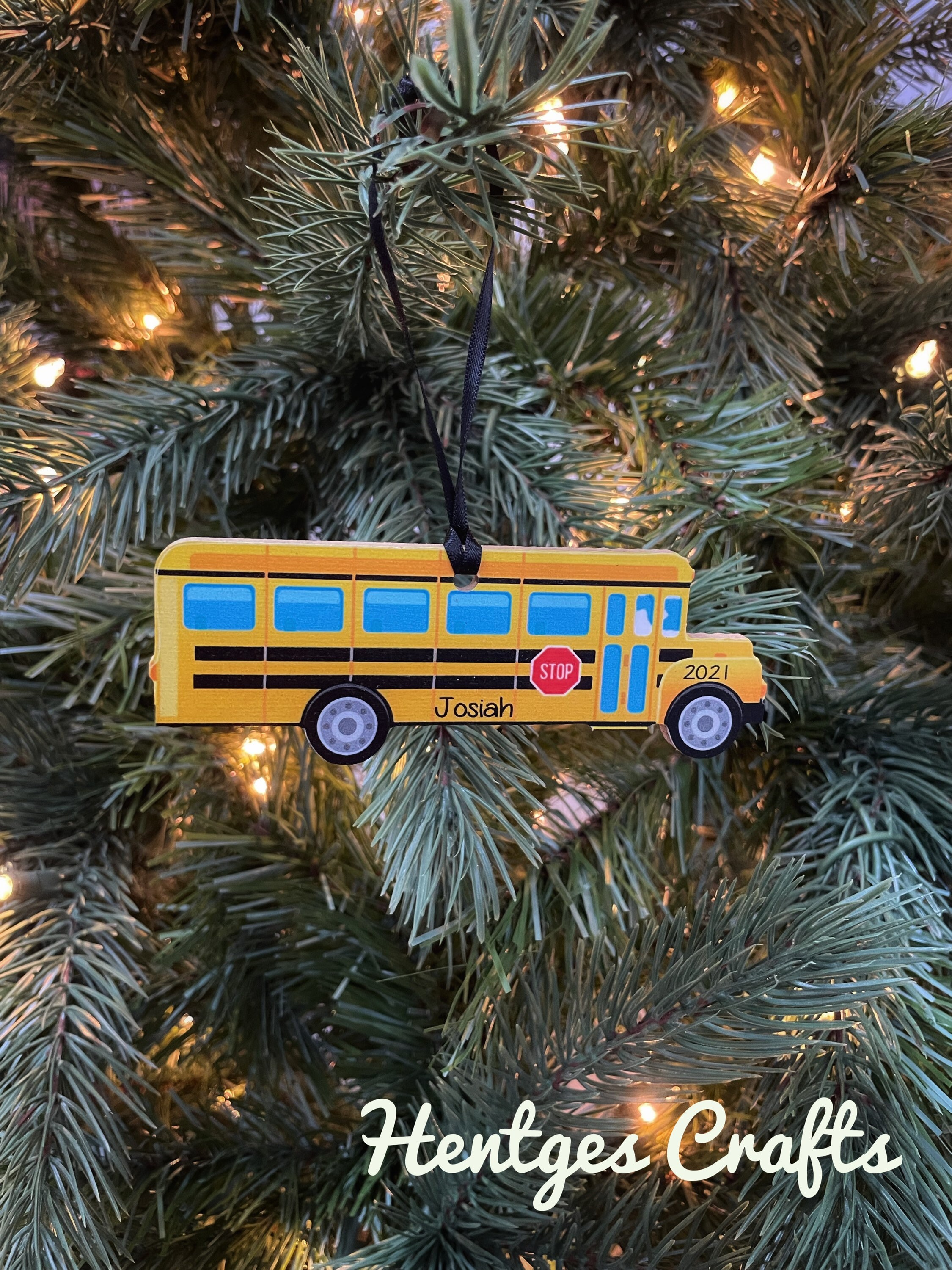 School Bus Christmas Tree Etsy