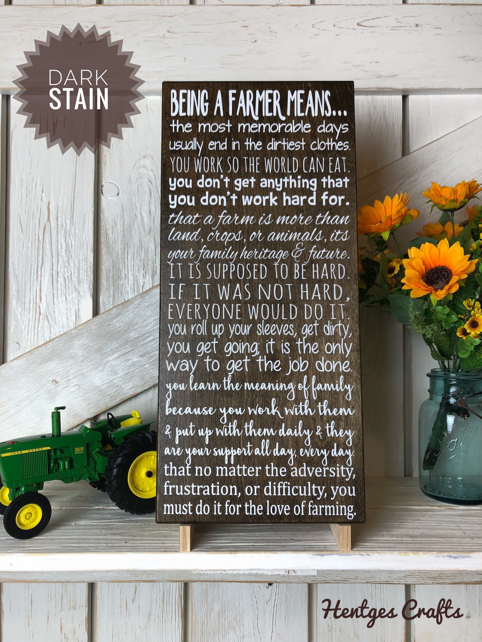 Being A Farmer Means Sign Etsy