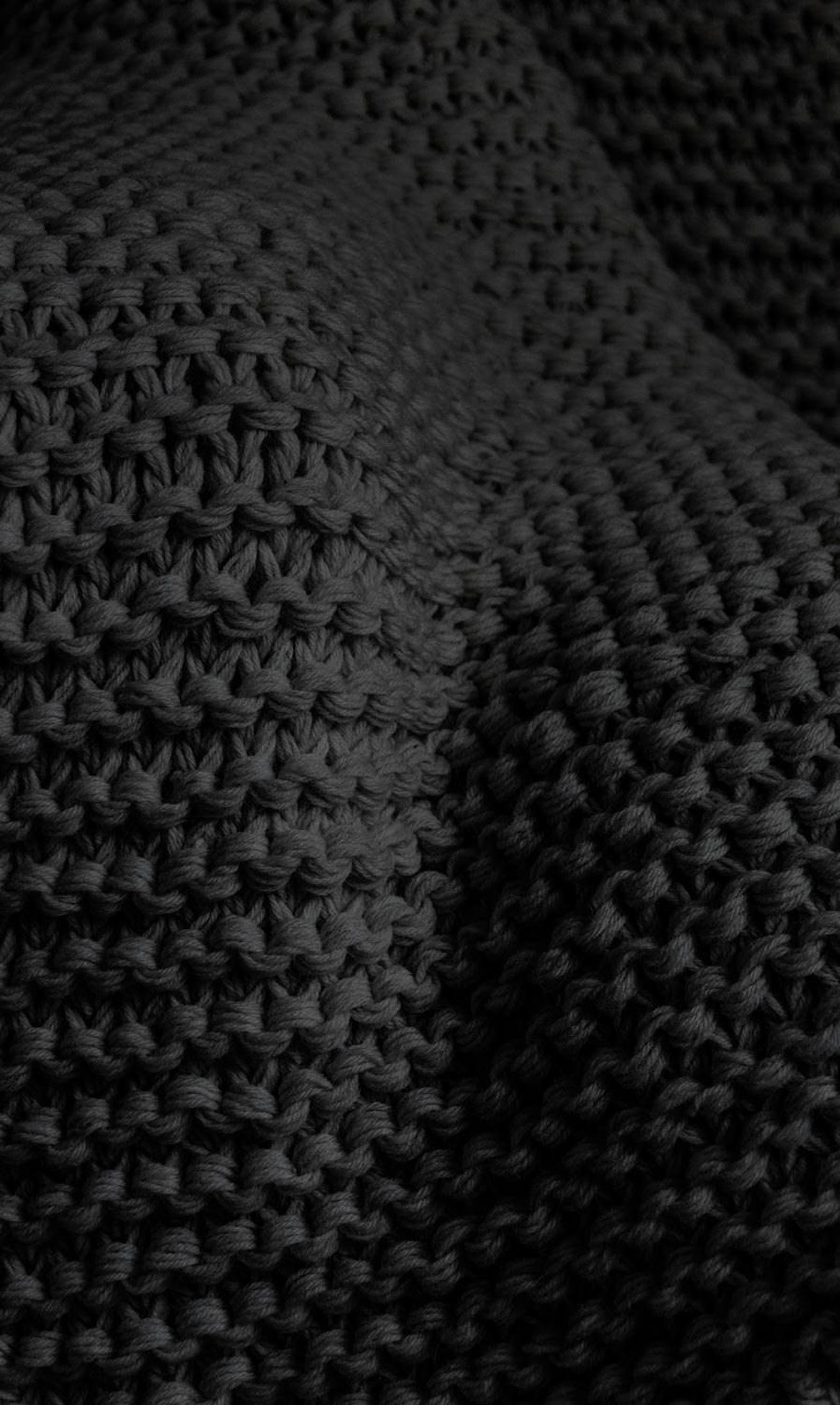 Huge, Chunky, Knitted Rug, Grey Throw, Cream, Black, Custom Colours, Large Rug, Sturdiness