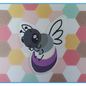 LGTBee Embroidered Bee Patches in assorted LGBT Pride colors | Etsy