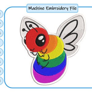 LGTBee Digital Embroidery Design Download (2 sizes included)
