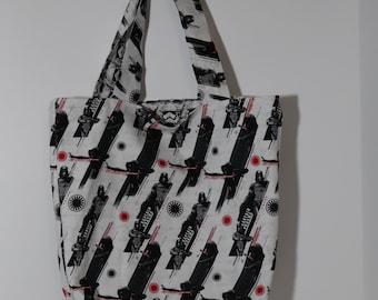 Star Wars Stormtroopers and Sith Reversible Reusable Cotton Tote Bag