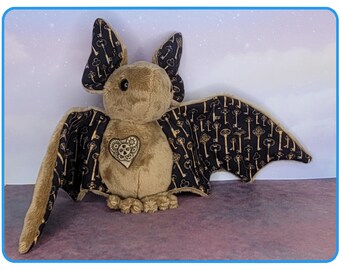 Amelia Gearheart the Steampunk Key Bat Plush