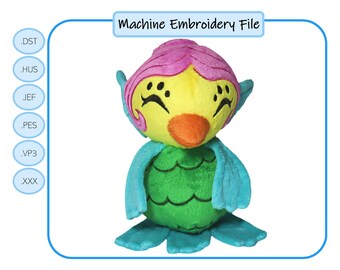 Amabie Plushie Embroidery Files: Digital Download (multiple emb formats)