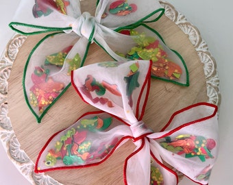 Mexican hair bow, 5 de Mayo hair bow, festive hair Bows Shaker bow bows Mexican gifts for girls, unique hair bows, Bows for girls