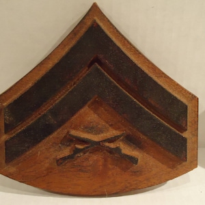 Cpl Rank with Black Chevrons Small