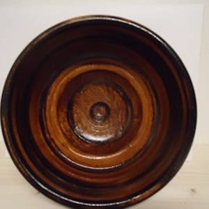 Decorative Sapele and Black Walnut Wooden Bowl