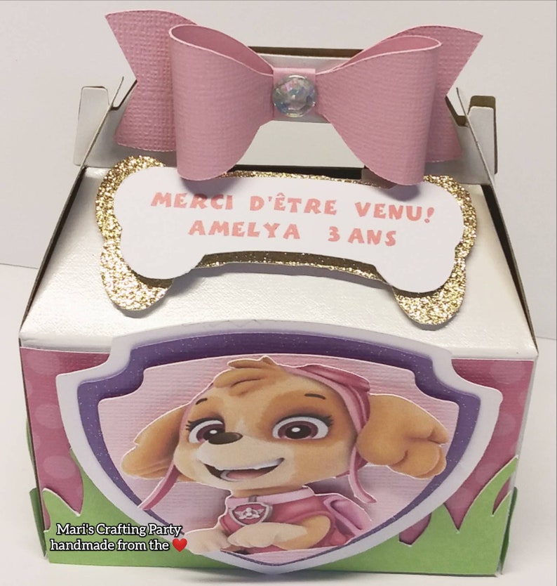 Skye Paw Patrol Favor Box Paw Patrol Treat Boxes | Etsy