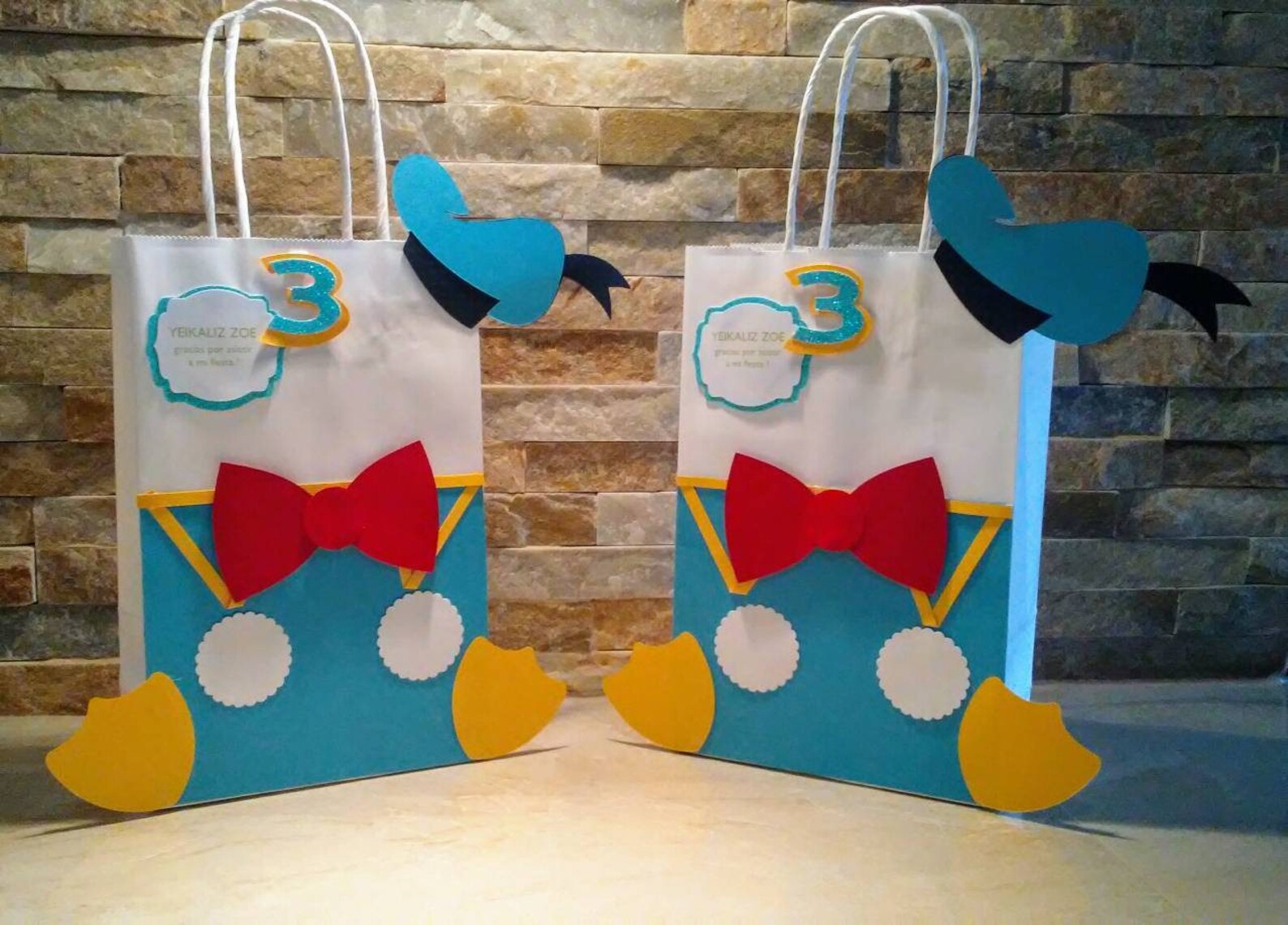 Donald Duck Goody Bag Donald Duck Favor Bag set of 10 Etsy