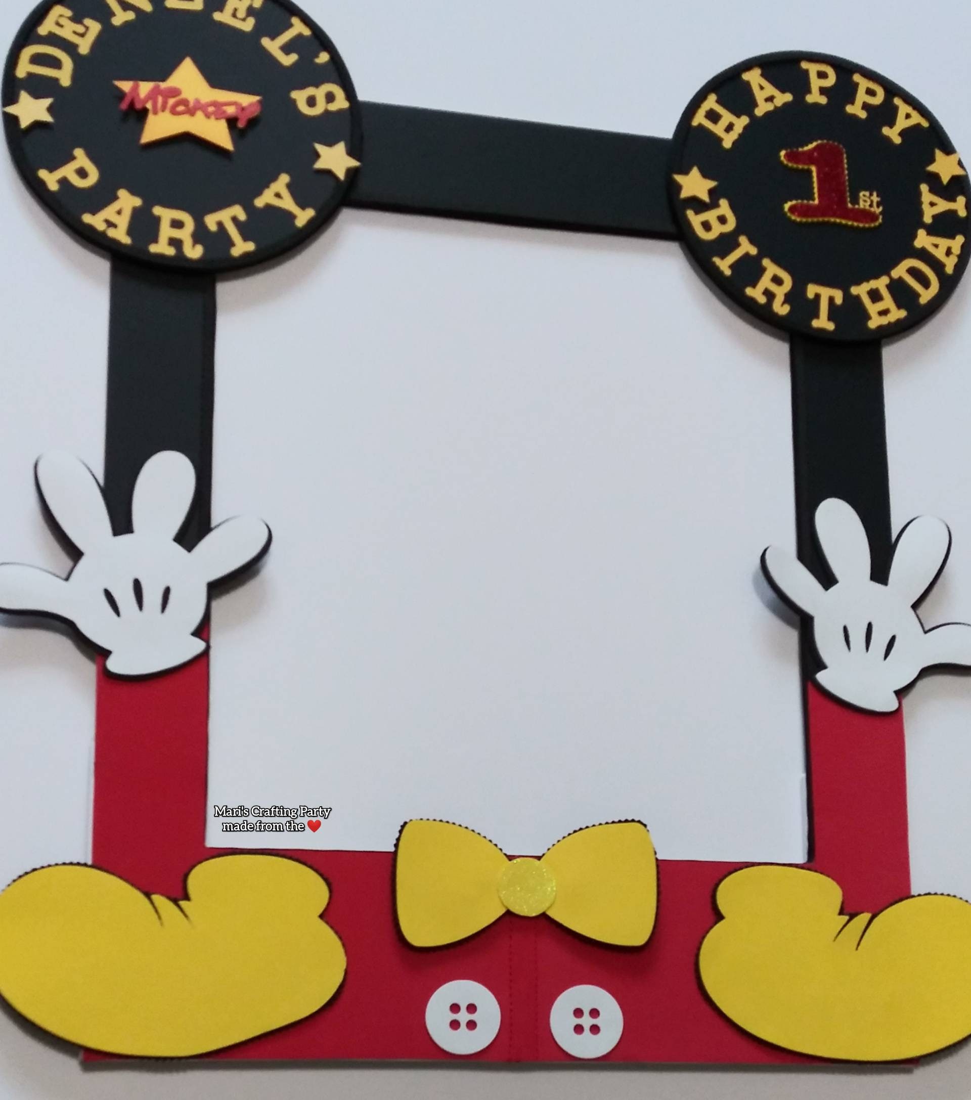 Mickey Mouse Photo Booth Mickey Photo Frame Etsy