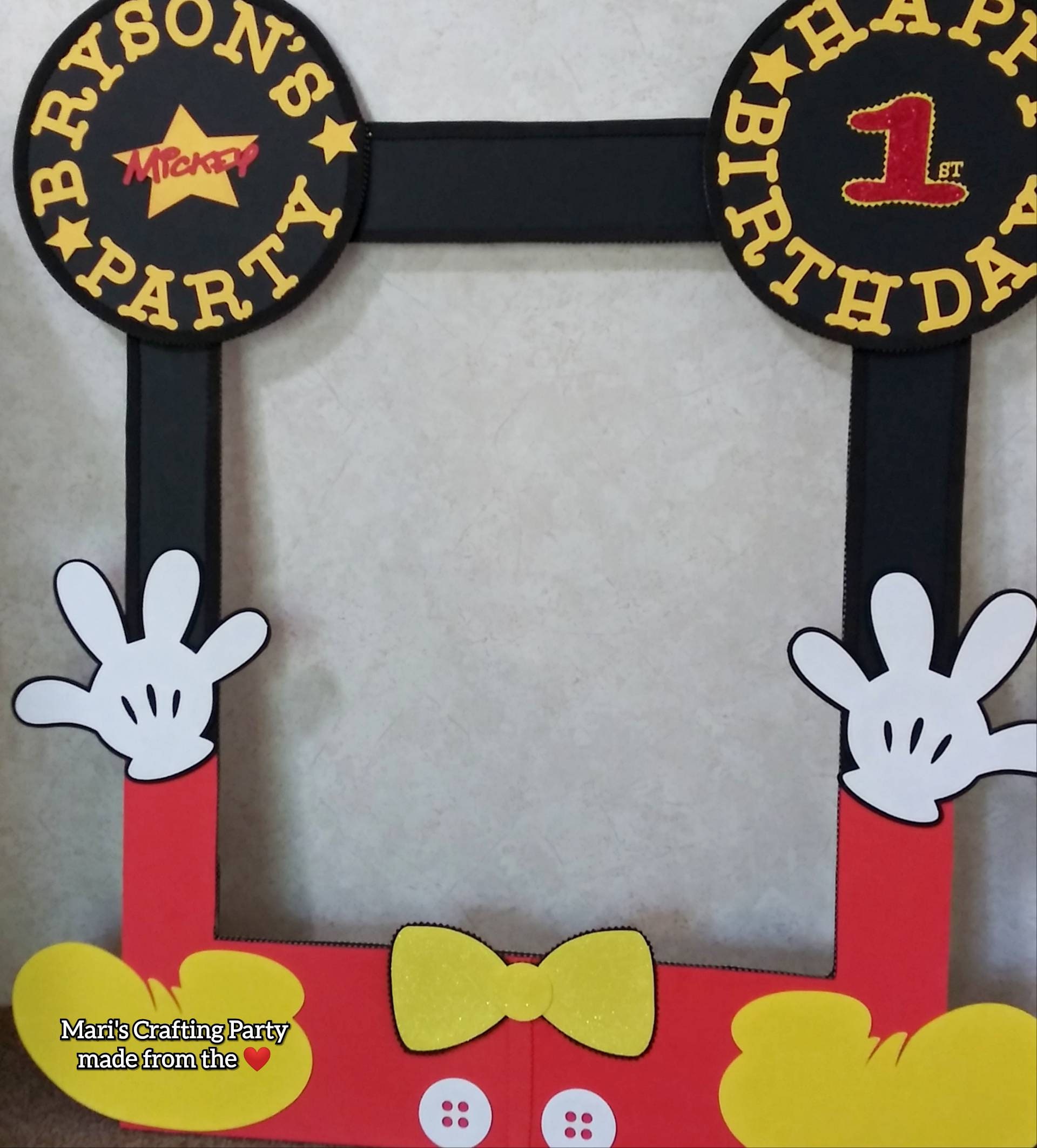 Mickey Mouse Photo Booth Mickey Photo Frame Etsy