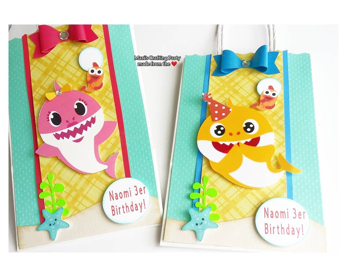 Baby Shark Gift Bags Baby Shark Goody Bags Baby Shark Favor Etsy
