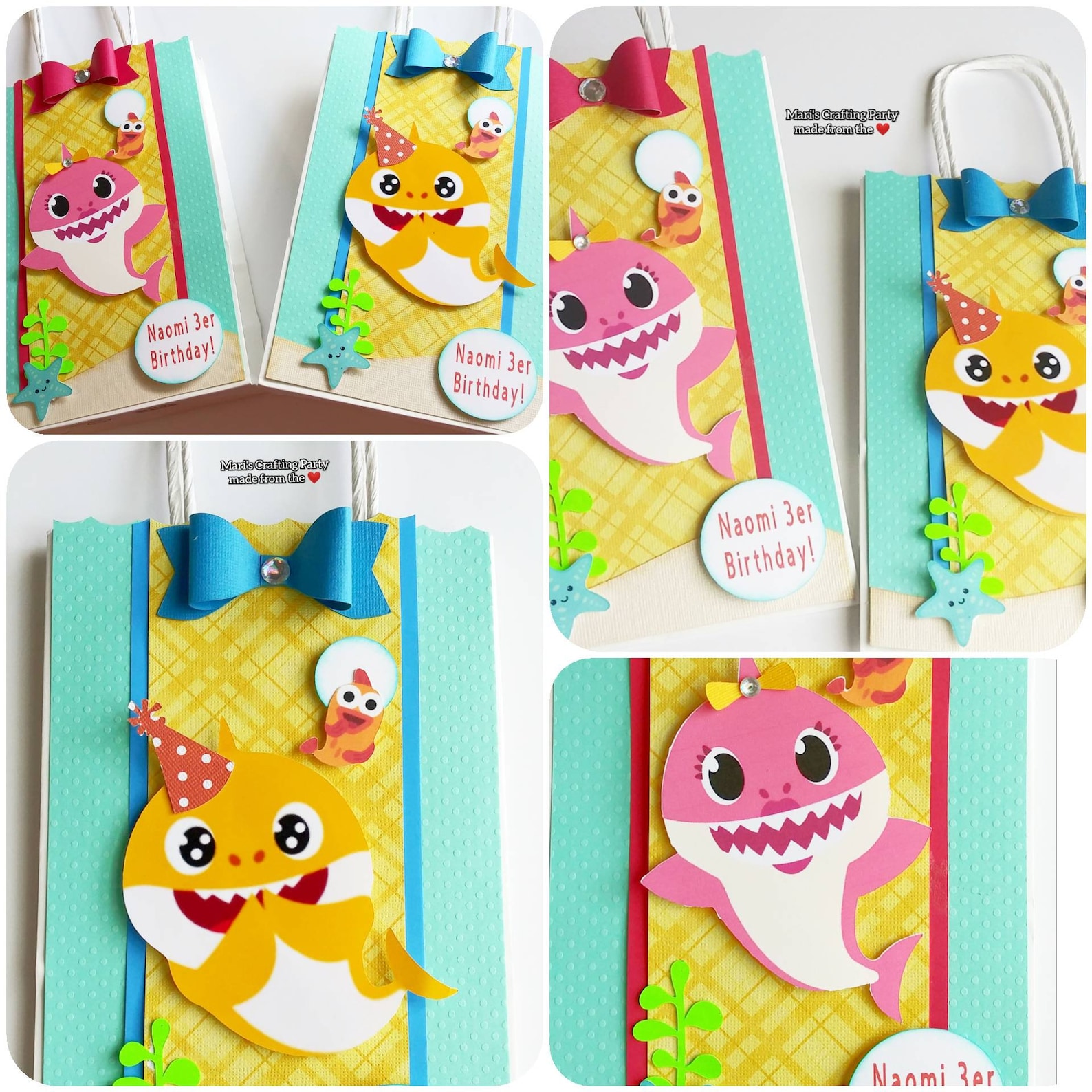 Baby Shark Gift Bags Baby Shark Goody Bags Baby Shark Favor Etsy