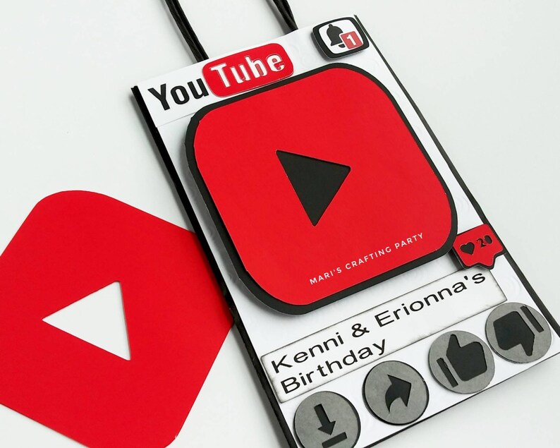 Youtube Party Favors YouTube Party Supplies YouTube Party Etsy