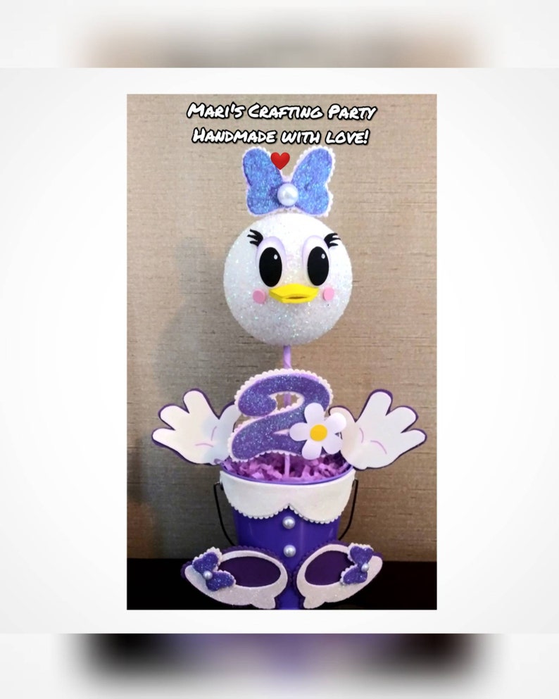 Daisy Duck Party Centerpice Daisy Duck Birthday Party Center Etsy