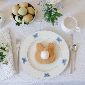 Wooden Egg Cup - Bunny - Children&#39;s breakfast tableware - Easter Gifts