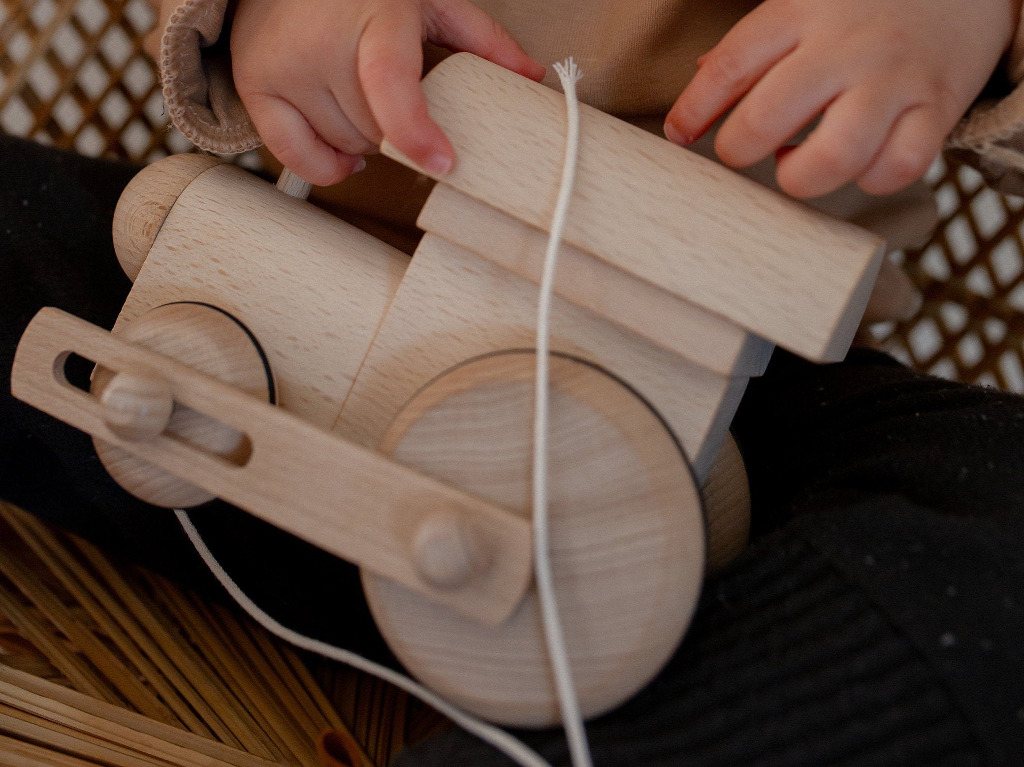 pull along toy train