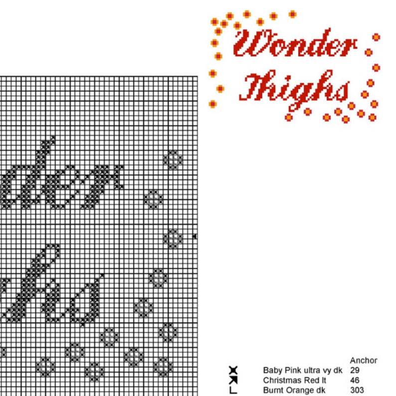 Wonder Thighs PDF Cross Stitch Pattern image 4