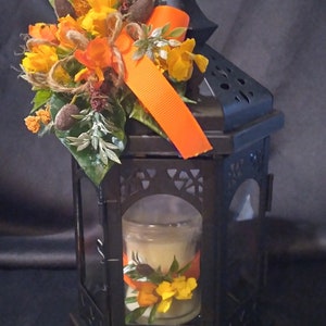 Fall Lantern with Candle