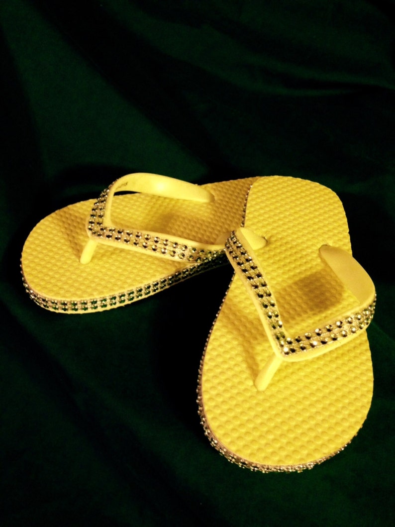 LemonLime Flip Flops Etsy