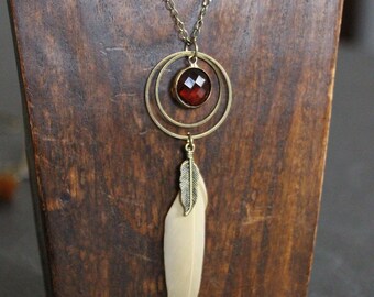 Collier Ethnique Tribal Artisanal - Corde Et Métal - Style Nature - Neuf De Stock (sans Emballage)