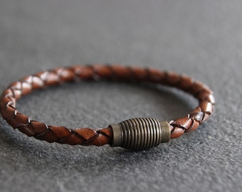 NAADI **** Men's leather bracelet, leather bracelet, rustic men's bracelet, original leather bracelet, original men's bracelet, boho men's bracelet