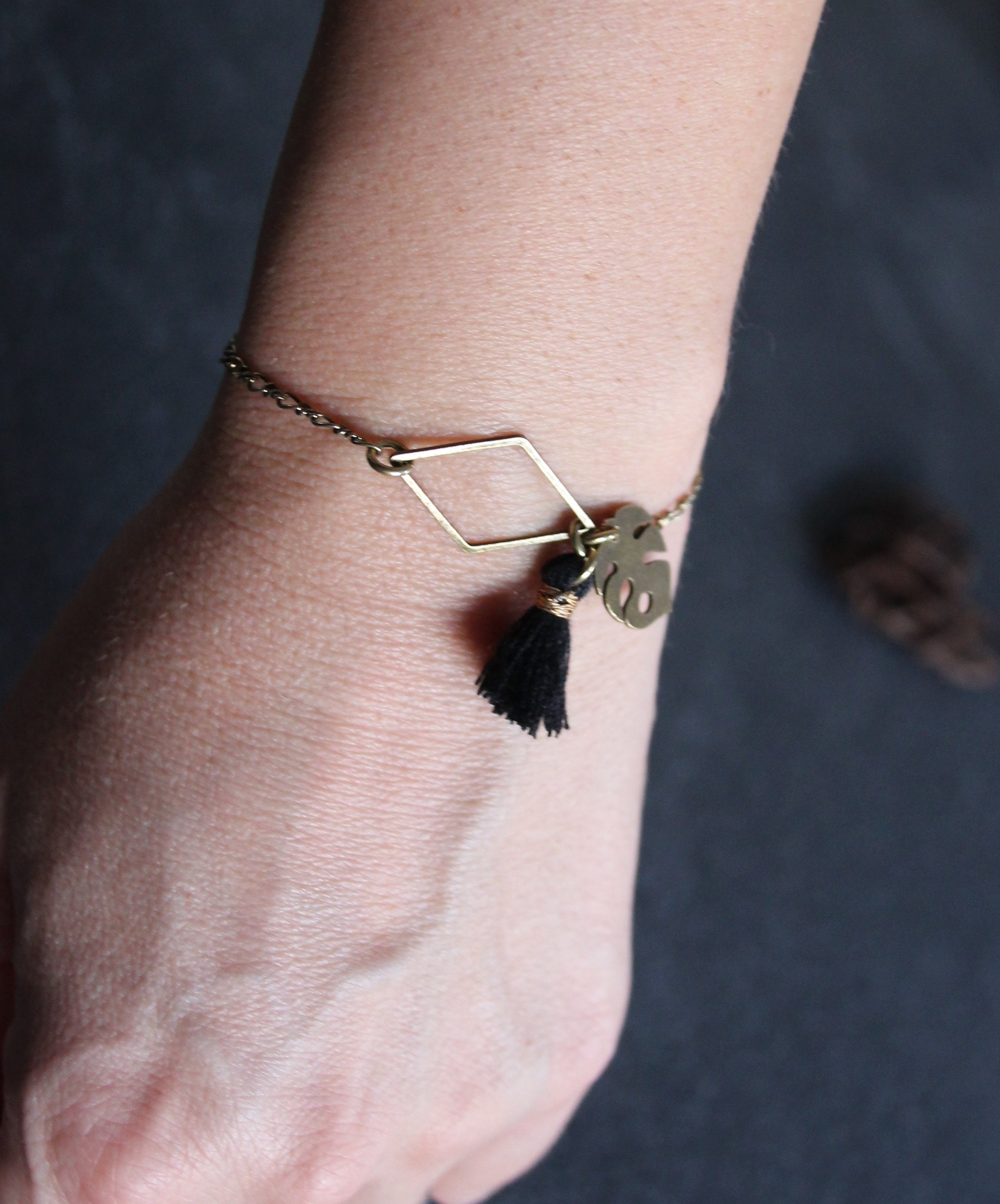 Women's Fine Bracelet Fine Chain Bracelet Charm Etsy UK