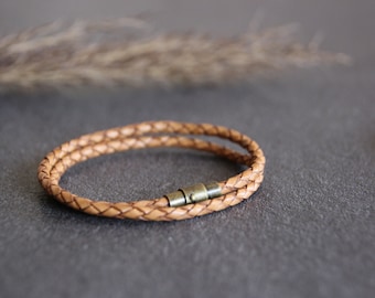 ELIO *** Pulsera de cuero para hombre, pulsera de cuero, pulsera rústica para hombre, pulsera original para hombre, pulsera para hombre, regalo para hombre