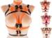 Black orange women body Harness belt open bra Harness women Harness lingerie bra lingerie gothic costumes pastel lingerie S4 