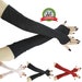 Long Opera Fingerless Gloves Women Long Arm Warmers Elbow Length Gloves Arm Sleeves Costume Gloves Black Gloves Arm Cover Tattoo Cover Up 55 