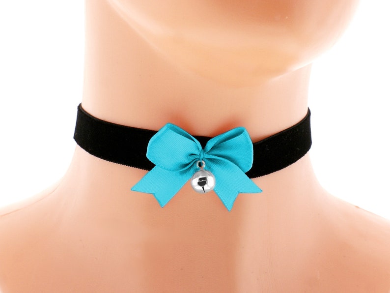 velvet choker necklace satin velvet kitten play collar ddlg collar lolita princess collar day collar kawaii bell choker kittenplay collar G1