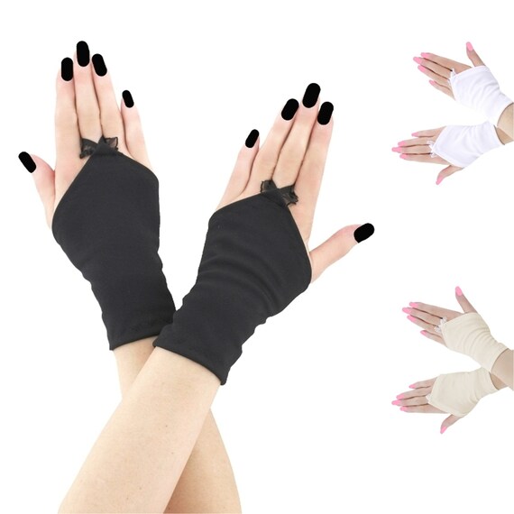 Black Bow Detail Glove Bralet