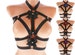 Black Elastic women harness lingerie belt elastic strap open bra top harness bra cage chest bralette body harness rave clothing dancewear 44 