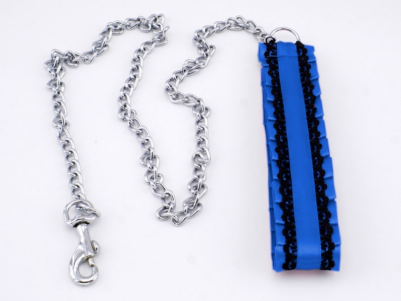 Blue kitten play collar cuffs and leash choker ddlg collar gothic punk kittenplay steampunk bdsm bracelet collar princess kitten goth T5