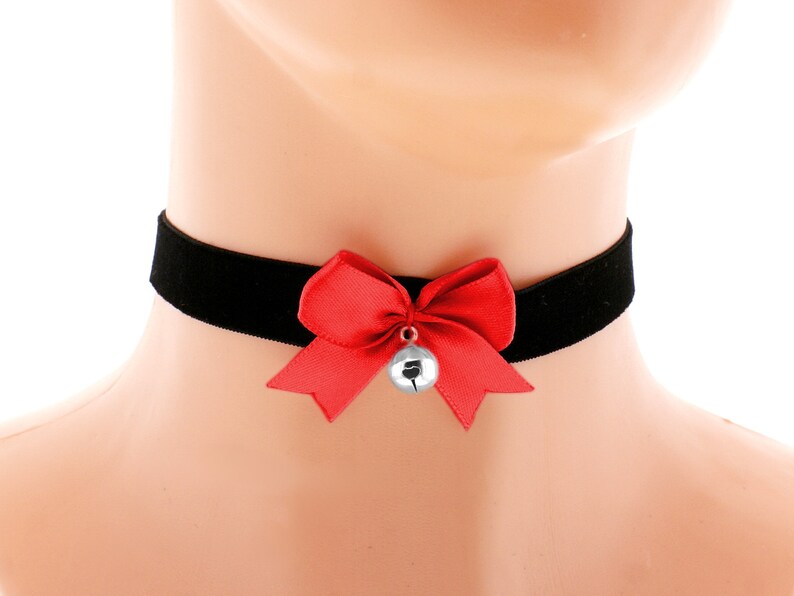 velvet choker necklace satin velvet kitten play collar ddlg collar lolita princess collar day collar kawaii bell choker kittenplay collar G1