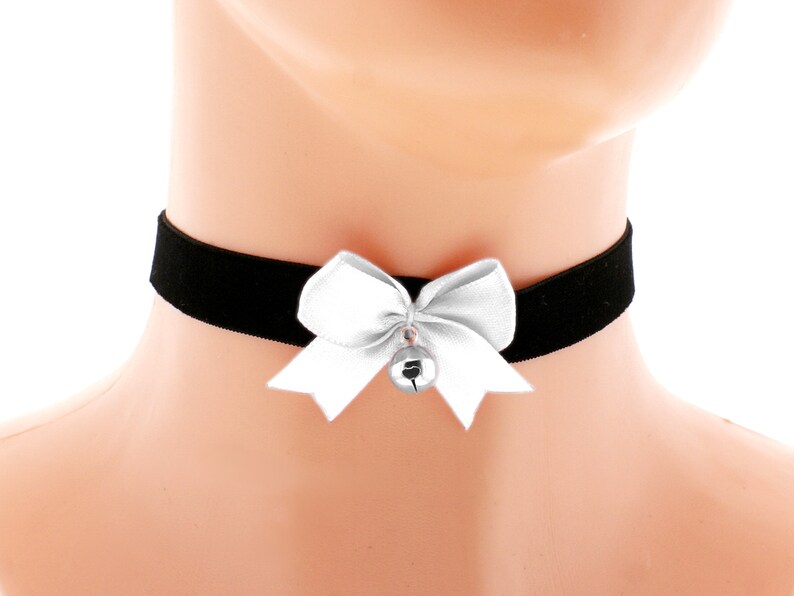 velvet choker necklace satin velvet kitten play collar ddlg collar lolita princess collar day collar kawaii bell choker kittenplay collar G1