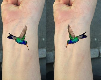 Hummingbird Tattoo Etsy