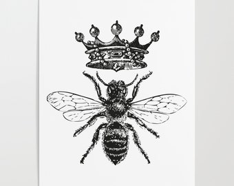 Vintage Bee Tattoo Etsy