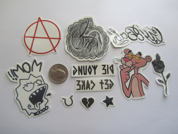 Tekashi69 Face and Neck Temporary Tattoo Set
