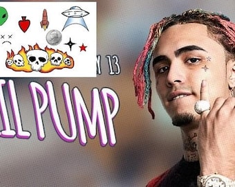 TEMPORARY TATTOO - Lil Pump Face Tatoo /tekashi69 - 6ix9inetattoos