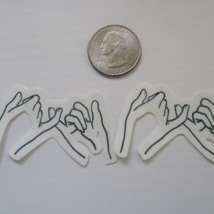 Temporary Tattoo - Set of 2 Pinky Promise / Set of 2 Friendship / Wrist size tattoo/Winnie the Pooh/Peter Rabbit/Dragonfly/Piglet